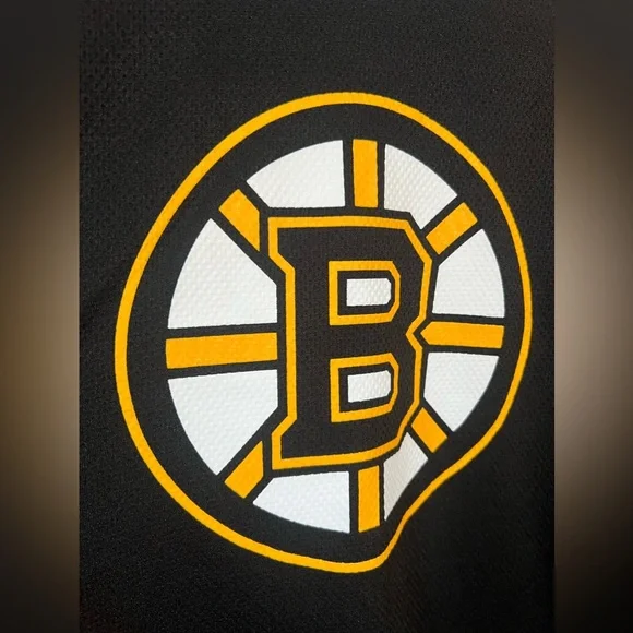 Boston Bruins Men’s NHL Hockey Long Sleeve Jersey Shirt Size XL Yellow/Black - Picture 5 of 7